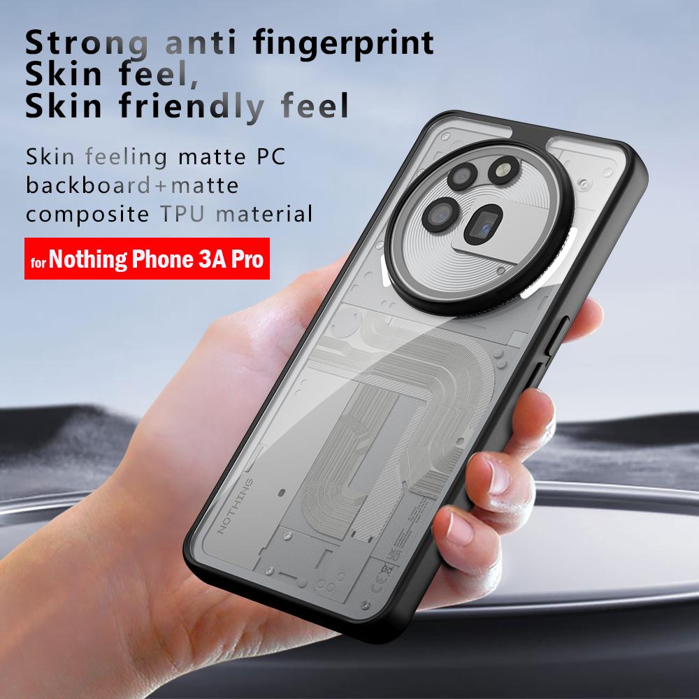 Cover for Nothing Phone 3A Pro Case Ultra Thin Matte Translucent & Clear Full Protection Funda for Nothing Phone 3A Capa
