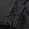 Winter Down Coat Neck Protection Stand Collar Padded Hooded with Pockets Zip-up Parka Windproof Heat Retention Daily Cold Weather Outwear Cotton
