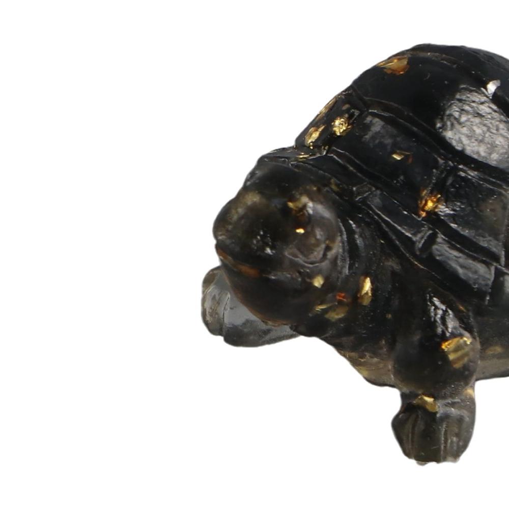 Schildkröte Taschenschildkröte Figur Tiere Kristall Epoxid Schildkrötenstatue Steine Skulptur Büro