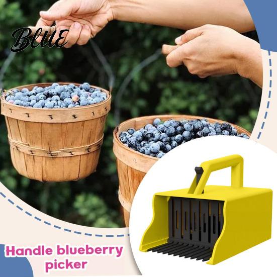 Dispositif Facile de Cueillette de Fruits Cueilleur de Baies avec Peigne Râteau Poignée Ergonomique Myrtilles Framboises Petit Moissonneur Outil de Récolte Outil Pelle pour
