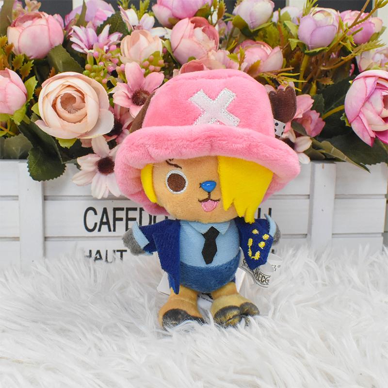 Kawaii One Piece Monkey D Luffy Tony Tony Chopper Plüsch Schlüsselanhänger Spielzeug Niedlich Anime Vinsmoke Sanji Sabo Portgas D Ace Plüschpuppen