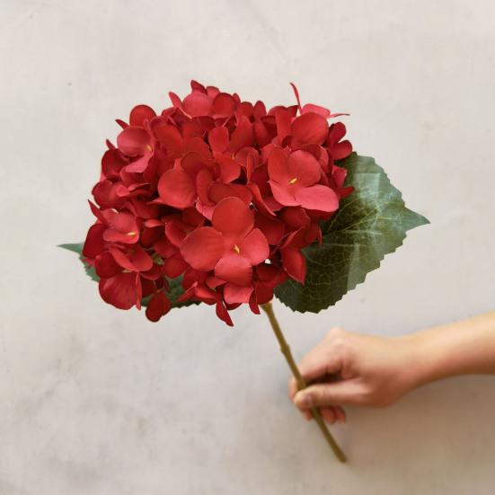 Künstliche Hortensie UV-beständig Gefälschte Seidenblume Zuhause Hochzeitsparty Babyparty Tischdekoration Innen Außen Künstliche Blüte Dekoration