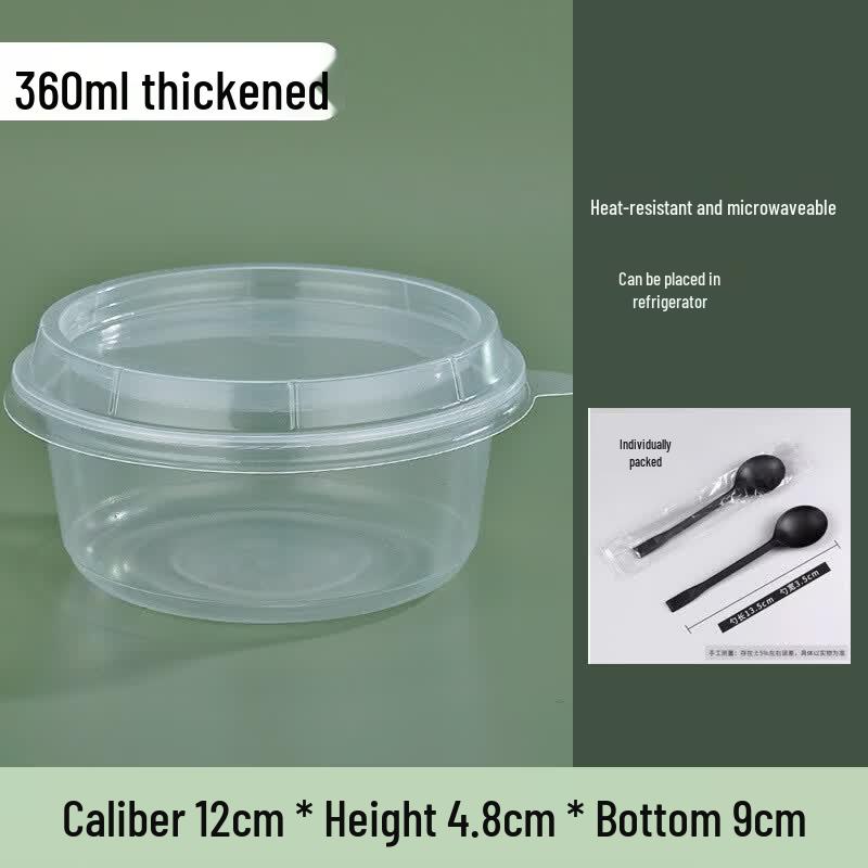 Disposable Round Food Container with Lid