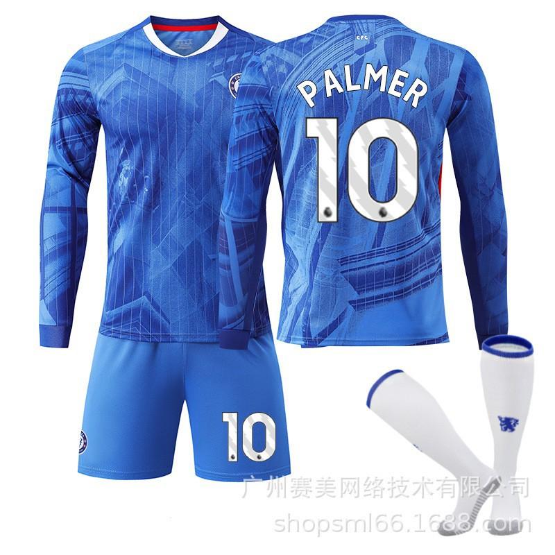 2526 Chelsea Home Long-sleeved Football Uniform Set Children's No. 10 Palmer Jersey 8 Enzo 24