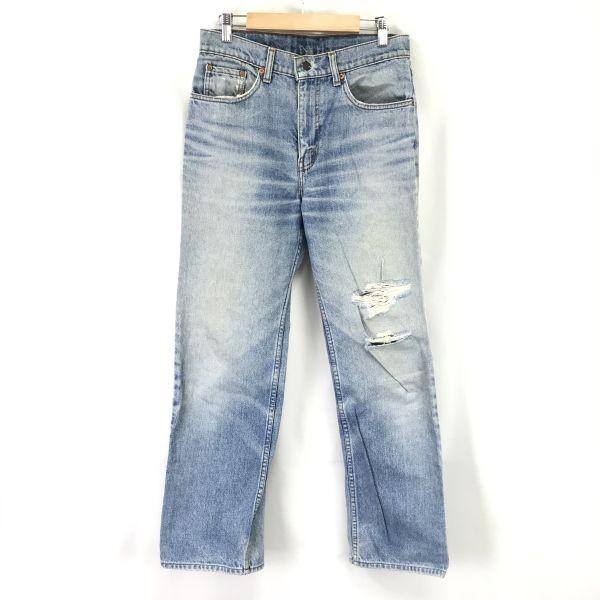 

Levi’s 80s Made in Philippines 505-0217 Button Stamp 359 Crash Denim Pants Men’s W30 Inseam 73cm Vintage