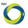 Tough Nylon Tug Toys Dog Dental Toy, Textured Woven Chew Interactive Teeth Cleaning Pet Care Round or Figure 8 Design, Washable Toy for Chewing