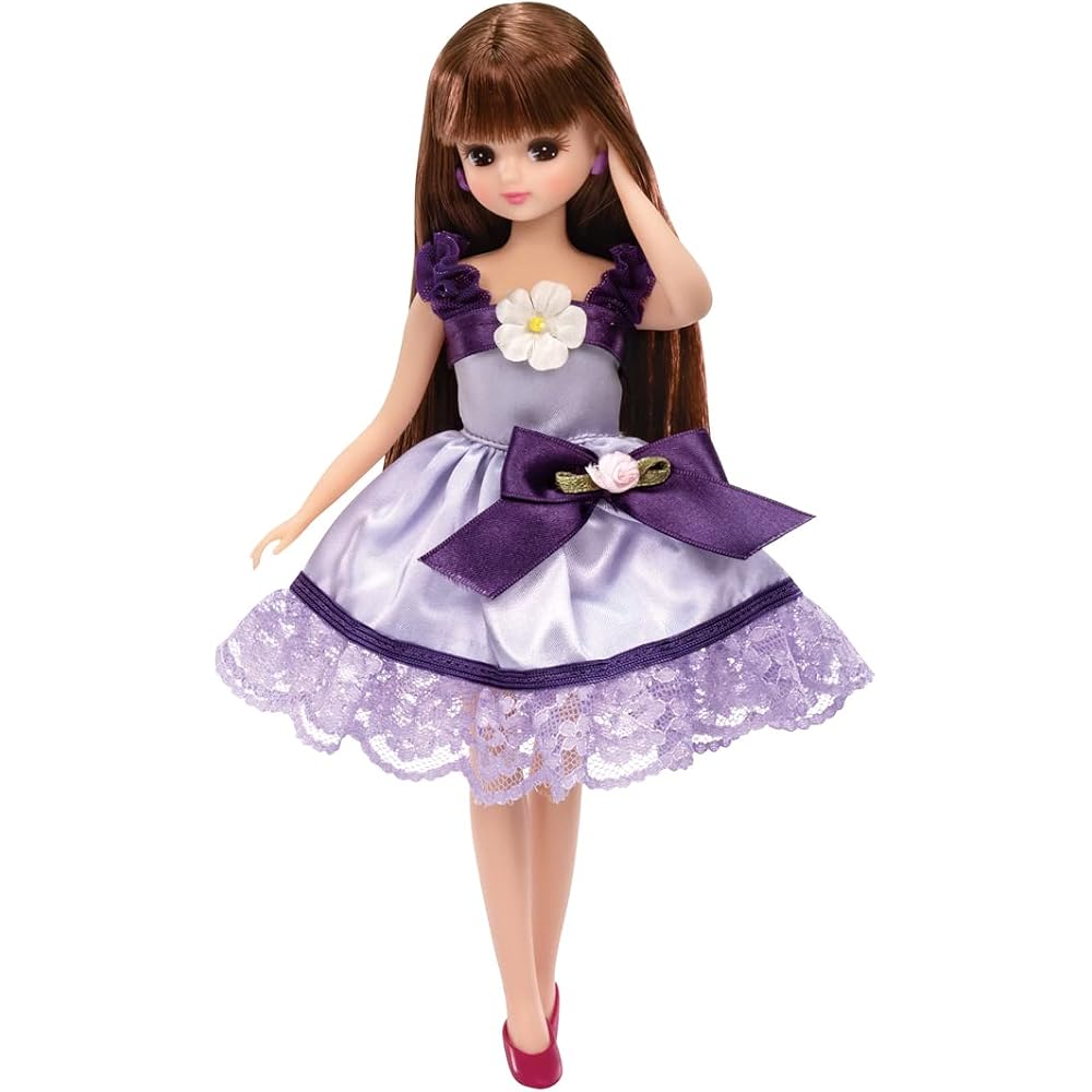 TAKARA TOMY (TAKARA TOMY) “Licca-chan Dress LW-03 Grape Ribbon Flower” Dress-Up Doll Playhouse To...