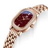 OLEVS Damen Quarzuhr Ovales Diamantlünetten-Sternenhimmel-Zifferblatt Edelstahlarmband Damen Mode Armbanduhr Weibliches Geschenk