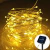 Copper Wire Outdoor Solar Light String 8 Modes for Wedding Party Home Garden Summer Decoration LED Solar Christmas Garland Lamp