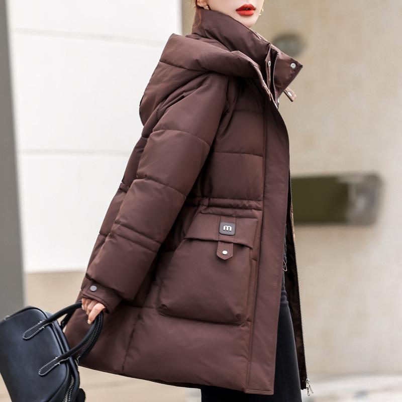 Fashion Winter Coat Female Long Parkas Hooded Loose Thick Warm Women's Jackets