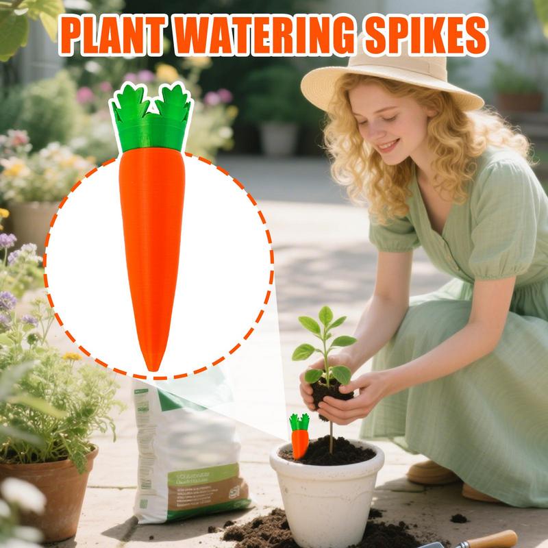Plant Watering Spikes Carrot Shape Vacation Plant Waterer Garden Accessories For Kitchen Flowerpot Veggie Pots Tree Flower