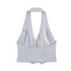 European and American women's clothing popular striped vest top + shorts set
