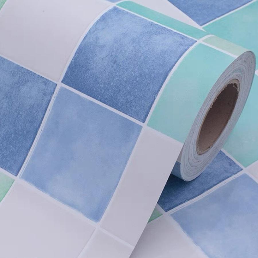 

Yunpoint Кухонная Маслостойкая Декоративная Пленка Сделай Сам Водонепроницаемые Самоклеящиеся Обои Ванная Туалет Толстая Мозаичная Плитка Наклейка на Стену 5m x 40cm