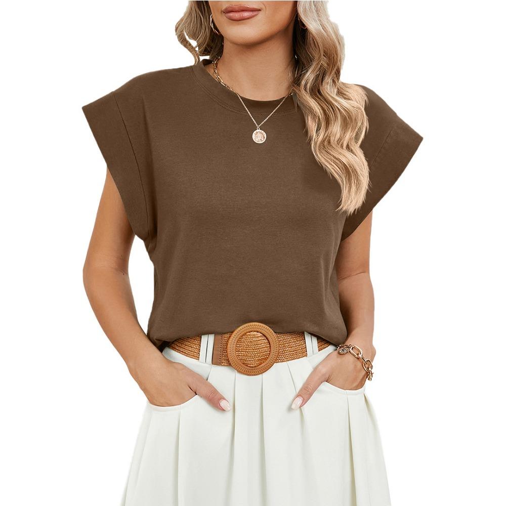 

IHUASU Весенне-летняя свободная футболка с круглым вырезом и короткими рукавами, цветная полосатая блузка XXL