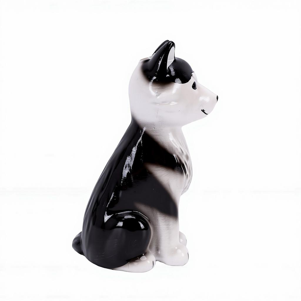 Dog Vase Statue Decorative Handcrafted Resin Dog Shaped Flower Vase for Tabletop Garden Desks Husky Vase