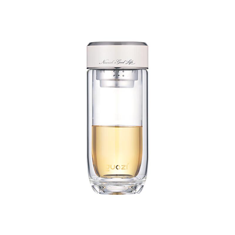 Guozi GZ-S78 Double-Layer Glass Tea Infuser Travel Mug