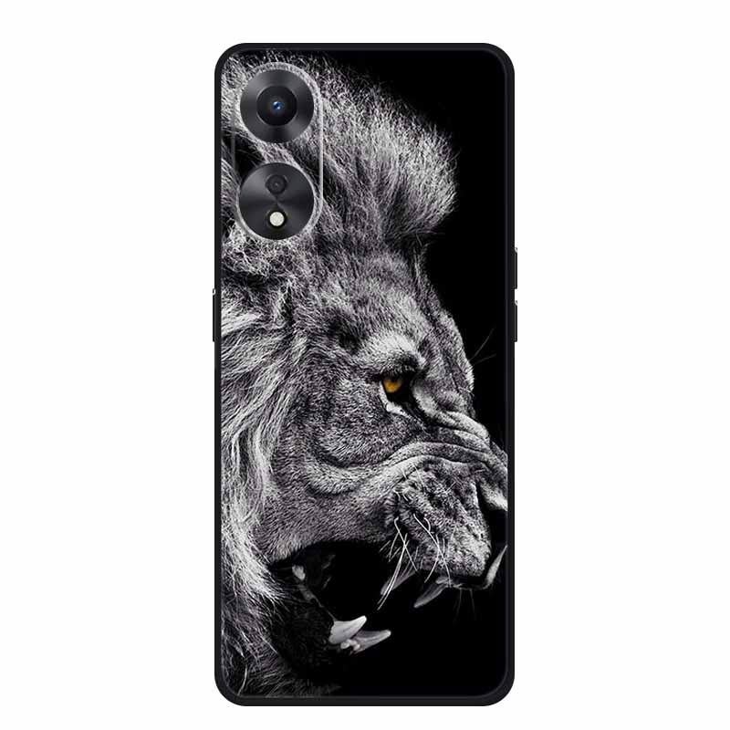 For Honor X5 Plus Phone Case Cover Lion Wolf Tiger Cat Black Silicone Soft Back Cases For Honor X5 Plus Case X5Plus Coque Fundas