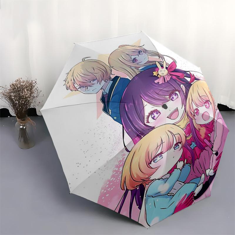 1pc Starlight Adventure: Automatic Opening Umbrella with Cute Anime Characters - Perfect for Fans, Travelers, Everyday Use, and Festive Gifts!I096