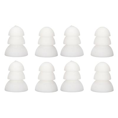 8 stücke Hörgerät Ohrstöpsel 3 Schicht Weiche Silikon Ersatz BTE ITE Tasche Hörgeräte Ohrstöpsel