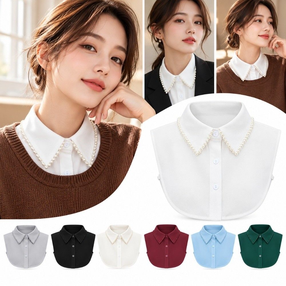 Handmade Beaded Detachable Collar Detachable Dress Collar Blouses Dresses Sweaters
