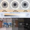 Ceiling Fans with Lights, Socket Fan Light with Remote, Dimmable 3000K-6500K ,Socket Modern Flush Mount Low Profile Ceiling Fan