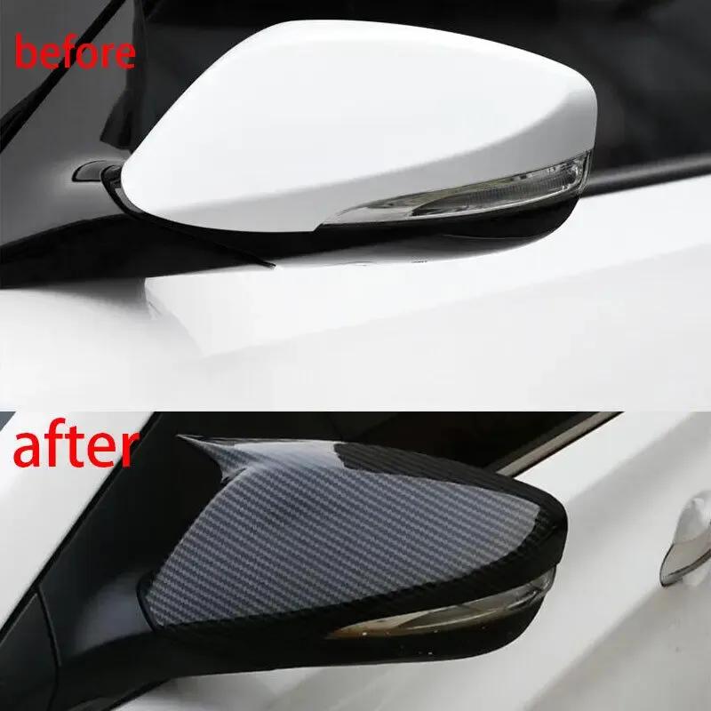 2X Side Wing Mirror Cover Caps For Hyundai Elantra 2011-2015 & Veloster 2012-2017 with turn signal Rearview Mirror Cover Add on