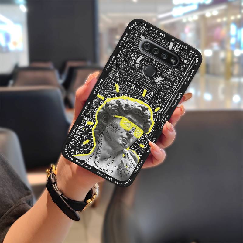 Cute Protective Phone Case For LG K51/Reflect/L555DL Waterproof Anti-dust Back Cover Cartoon Fashion Design Durable TPU