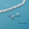 S999 Sterling Silver Irregular Spacer Beads for DIY Jewelry
