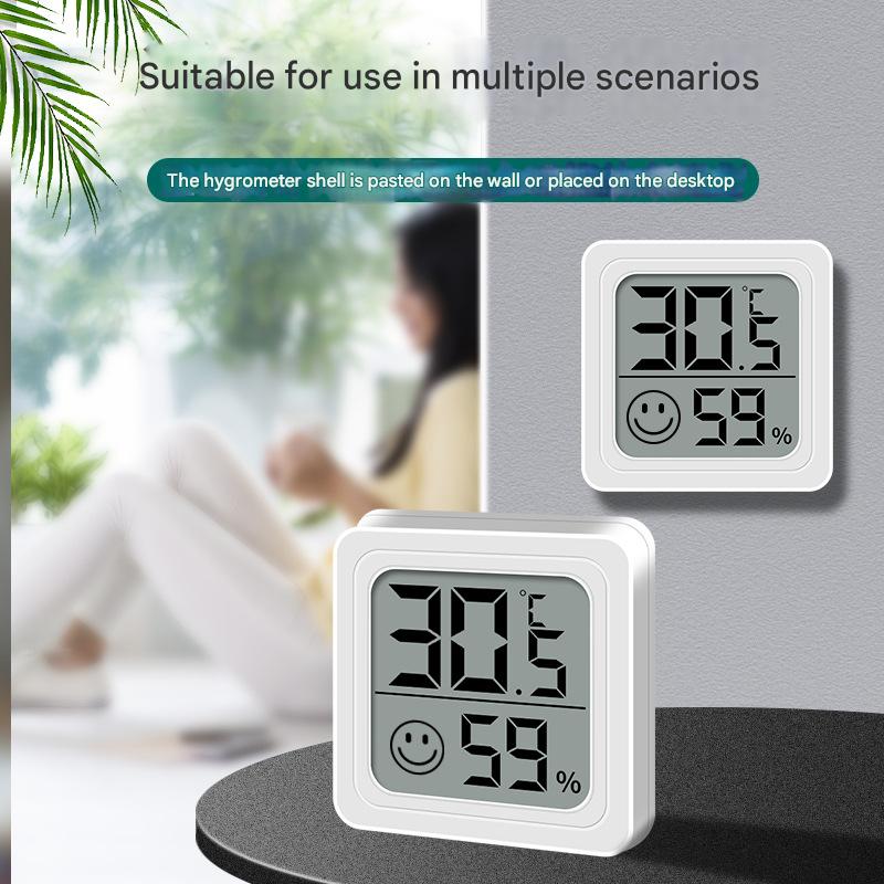 4pcs Digital Thermometer Hygrometer Indoor Mini Temperature LCD Electronic Monitor Hygrometer Outdoor Room Baby