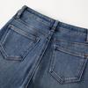 RAIN.CUN Women's High-Waist Flared Velvet-Lined Jeans