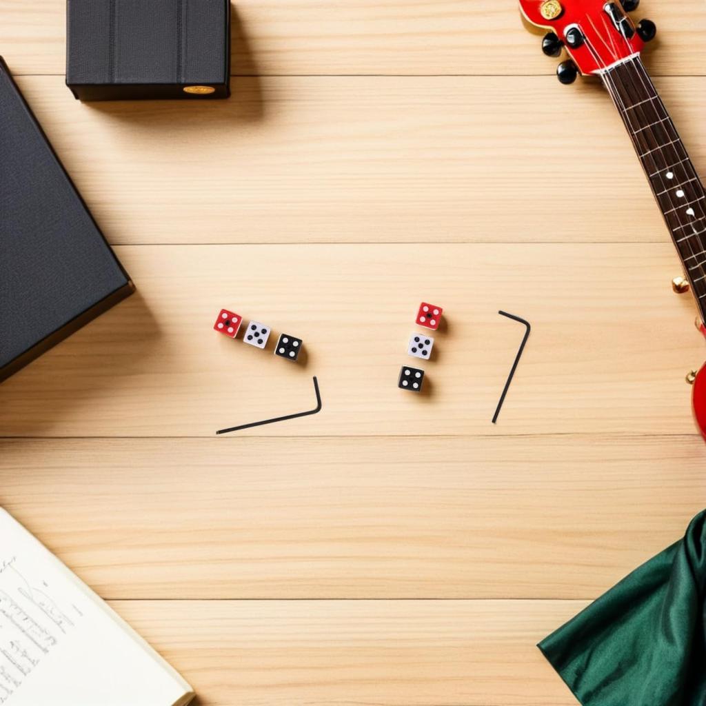 Toyvian Guitar Replacement Parts for Electric 3 Colors 9-Piece Dice-Shaped Knobs, Guitars,