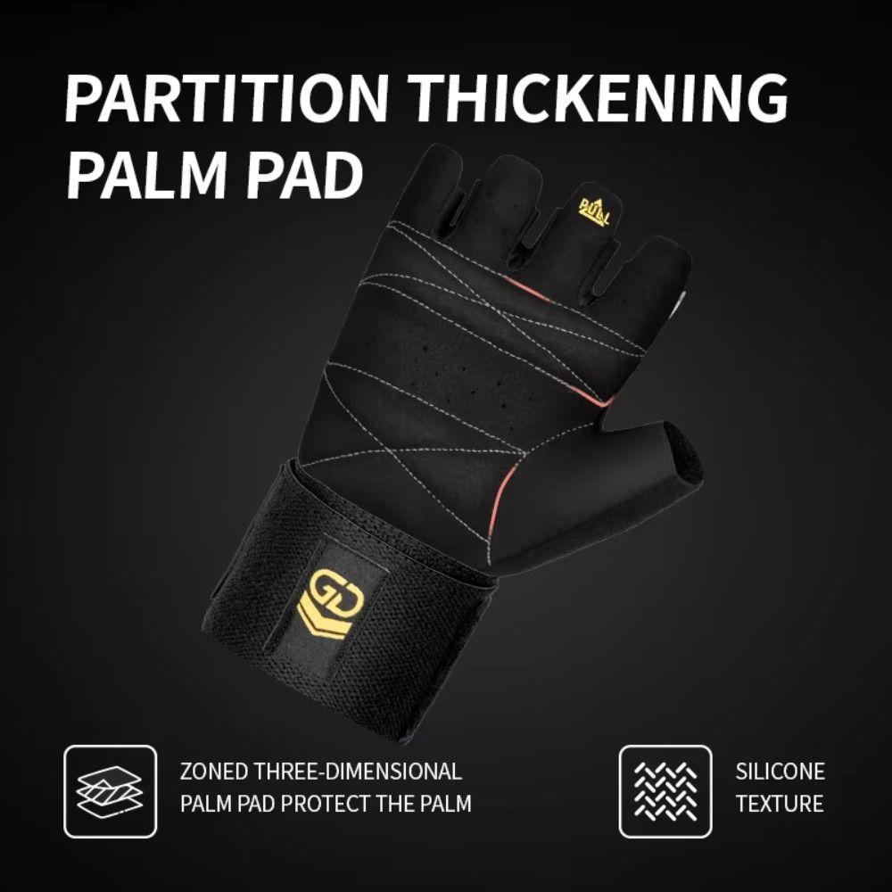 1 Pair Anti-Slip Cycling Gloves Shockproof Half Finger Gloves Sports Gloves Fitness Gloves Cycling