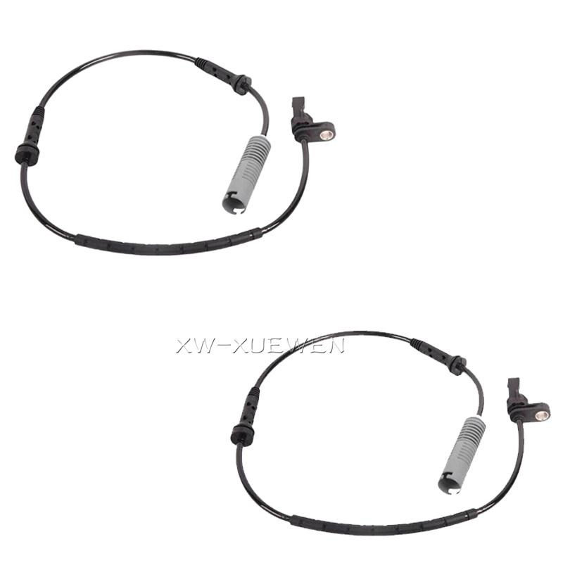 2PCS Front Left and Right ABS Wheel Speed Sensor 34526762465 For BMW E87 E88 E82 E90 E93 E92 120i 320i 318i 330i N46B20E