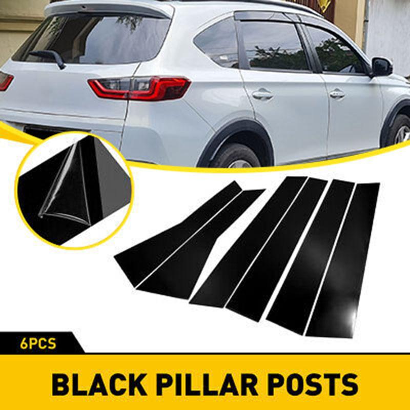 6pcs Mirror Effect Car Door Middle Column Window Center BC Pillar Post Cover Fit for Honda BR-V DG3 2022-2024