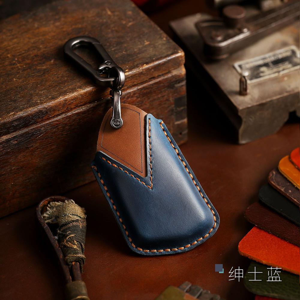 Genuine Leather Smart Car Key Cover for Seat Leon Cupra Formentor for Volkswagen VW Golf 8 ID-4 for Skoda Octavia A8 MK4 Remote