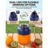 Taza Extractor de Jugo Inalámbrica 180W, Taza Extractor de Jugo Inalámbrica Portátil con Líneas de Medición Precisas, Batidora Personal Recargable para Viajes, Oficina, Gimnasio