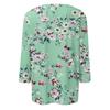 3/4-Ärmel-Shirts für Damen Print Grafik-T-Shirts Blusen Lässig Übergröße Basic Oberteile Pullover