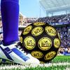 BSC Football Yellow And Black Unity Size 5 Soccer Ball, Suitable for Training and Matches, High-Elasticity, Wear-Resistant Material Gift for Fan