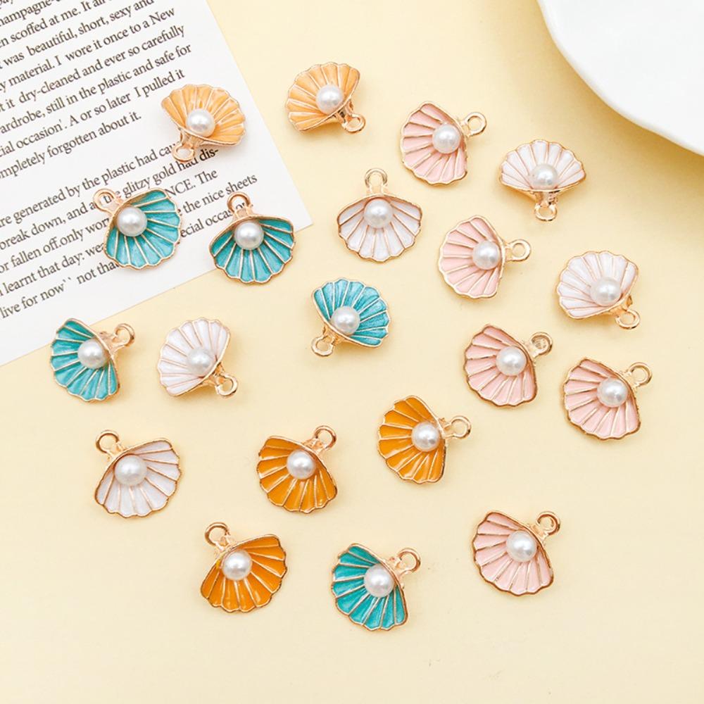 20pcs Ocean Theme Enamel 20pcs Pendants Bracelet Clam Shell  Necklace