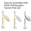 100 PCS Copper Material Fishing Clevis Irregular U-shaped Lure Making Accessories  Fishing Tackle