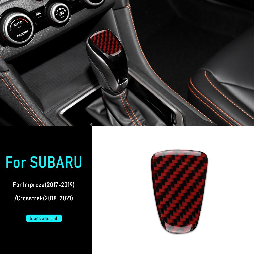 Soft Carbon Fiber Sticker For Subaru Crosstrek 2018-2025 Impreza 2017 2018 2019 2020 2025 2025 2025 Automatic Gear Shift Knob