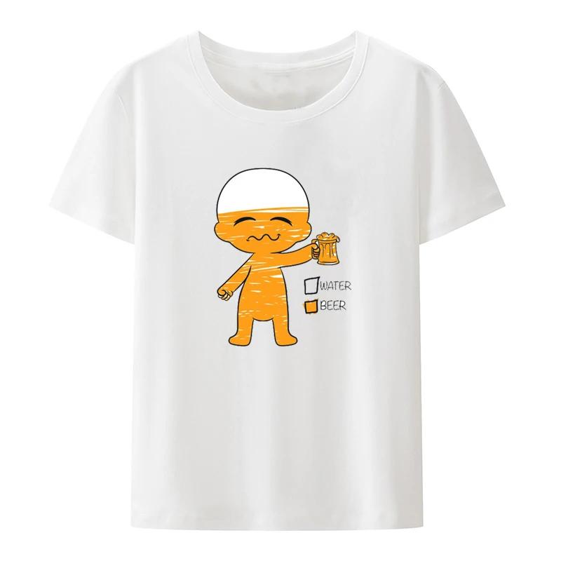 The Beers Graphic Printed Funny Tee T Shirt for Men Clothing Comfortable Breathable T-shirts Camisetas Camisa Loose Novelty Cool