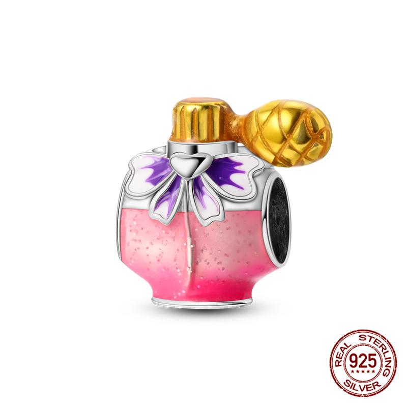 Compatible With Charm Bead Components Designed For Pandora Authentic Original Bracelets Do It Yourself Charming Women's Perfume Bead Component Copper