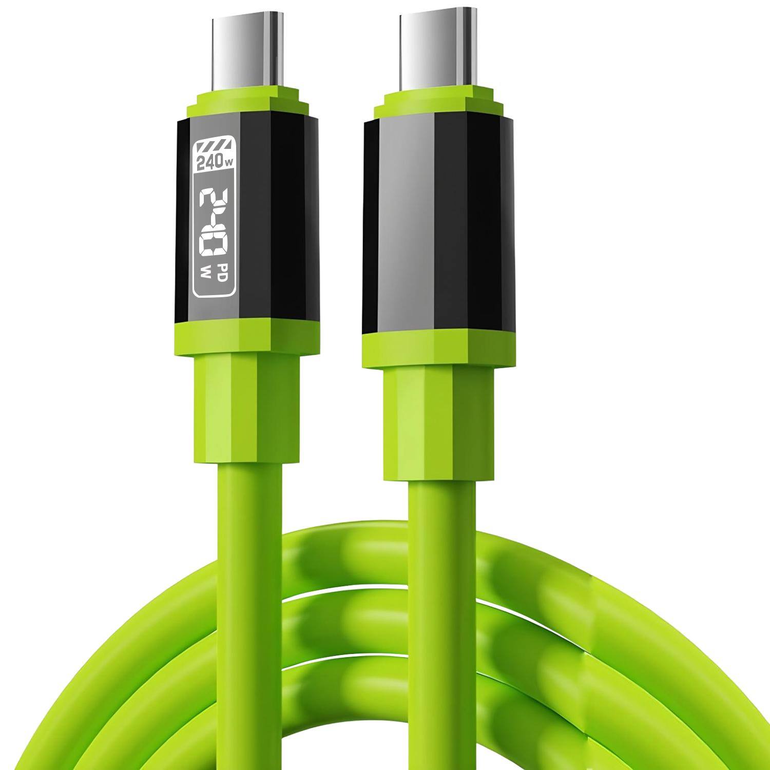 

PD240W Сверхбыстрые Зарядные Type C Кабели Высокоскоростной Шнур USB Type-c На C Провод для IPhone 17Pro Samsung Xiaomi HUAWEI Android