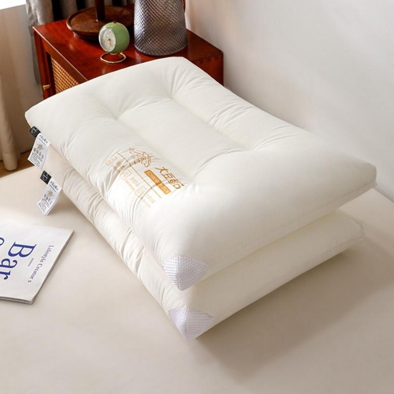 Pure Cotton Soybean Protein Fiber Pillow Core Home Use A Pair of Neck Protection Pillow Student Dormitories Hotels Comfortable