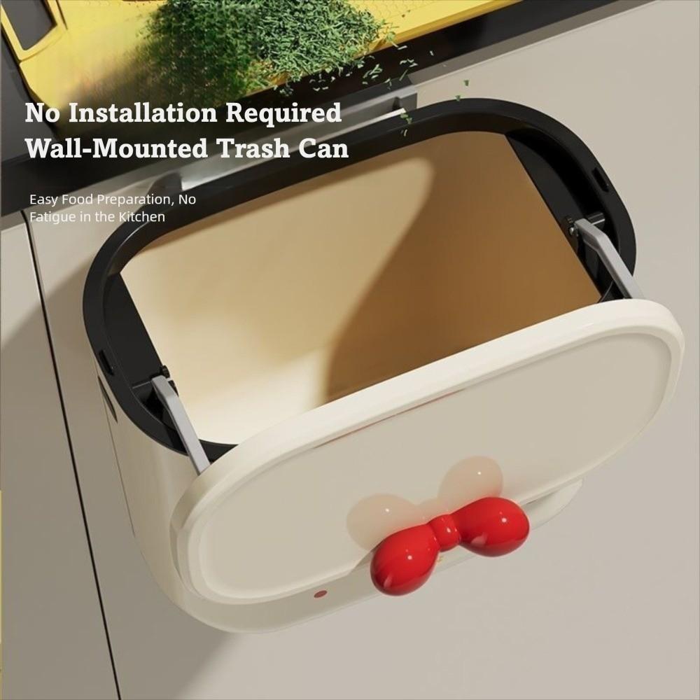 Wandmontierter Küchenmülleimer Großes Fassungsvermögen Lebensmittelabfälle Toilette Haushaltsreinigungswerkzeuge
