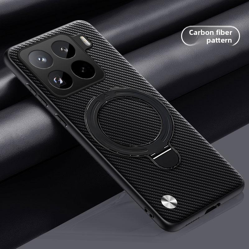 For Xiaomi Mi 17T Pro Case Hard PU Carbon Fiber Ring Stand Magnetic Protect Back Cover For Xiaomi Mi 17T 15T 14T Pro Shell