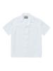 PRODESHIRT [Comfort] Cuban Open Collar Linen Short Sleeve Shirt (White)