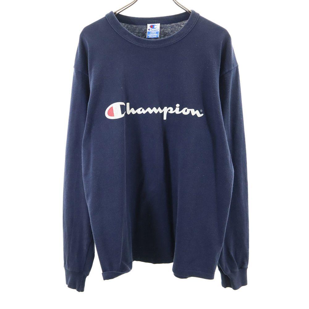 Champion 90s Late model made in USA Print Long sleeve T-shirt Men's Used