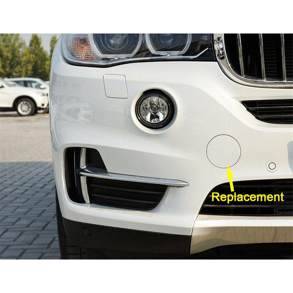 Front Bumper Hole Cover Tow Eye Cap Tow Hook Unpainted For BMW X5 F15 2014-2018